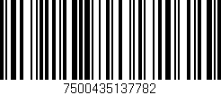 Código de barras (EAN, GTIN, SKU, ISBN): '7500435137782'