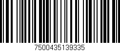 Código de barras (EAN, GTIN, SKU, ISBN): '7500435139335'