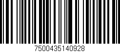 Código de barras (EAN, GTIN, SKU, ISBN): '7500435140928'