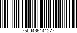 Código de barras (EAN, GTIN, SKU, ISBN): '7500435141277'