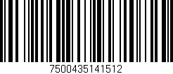 Código de barras (EAN, GTIN, SKU, ISBN): '7500435141512'