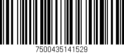 Código de barras (EAN, GTIN, SKU, ISBN): '7500435141529'