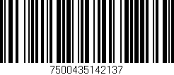 Código de barras (EAN, GTIN, SKU, ISBN): '7500435142137'