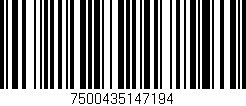 Código de barras (EAN, GTIN, SKU, ISBN): '7500435147194'
