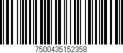 Código de barras (EAN, GTIN, SKU, ISBN): '7500435152358'