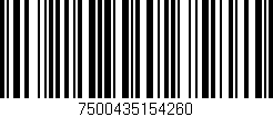 Código de barras (EAN, GTIN, SKU, ISBN): '7500435154260'