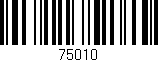 Código de barras (EAN, GTIN, SKU, ISBN): '75010'