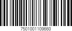 Código de barras (EAN, GTIN, SKU, ISBN): '7501001109660'