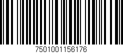 Código de barras (EAN, GTIN, SKU, ISBN): '7501001156176'