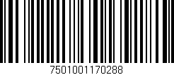 Código de barras (EAN, GTIN, SKU, ISBN): '7501001170288'
