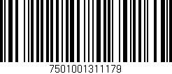 Código de barras (EAN, GTIN, SKU, ISBN): '7501001311179'