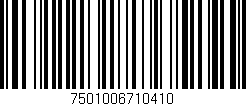 Código de barras (EAN, GTIN, SKU, ISBN): '7501006710410'