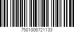 Código de barras (EAN, GTIN, SKU, ISBN): '7501006721133'