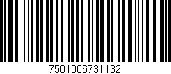 Código de barras (EAN, GTIN, SKU, ISBN): '7501006731132'