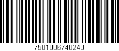 Código de barras (EAN, GTIN, SKU, ISBN): '7501006740240'