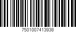 Código de barras (EAN, GTIN, SKU, ISBN): '7501007413938'