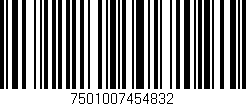 Código de barras (EAN, GTIN, SKU, ISBN): '7501007454832'