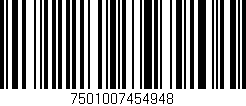 Código de barras (EAN, GTIN, SKU, ISBN): '7501007454948'