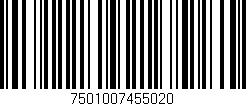 Código de barras (EAN, GTIN, SKU, ISBN): '7501007455020'