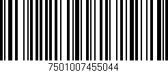 Código de barras (EAN, GTIN, SKU, ISBN): '7501007455044'