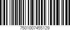 Código de barras (EAN, GTIN, SKU, ISBN): '7501007455129'