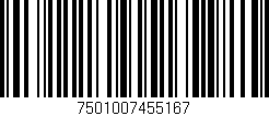 Código de barras (EAN, GTIN, SKU, ISBN): '7501007455167'