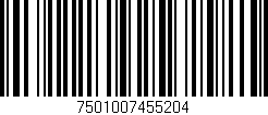 Código de barras (EAN, GTIN, SKU, ISBN): '7501007455204'