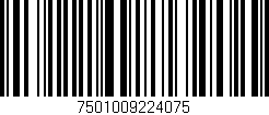 Código de barras (EAN, GTIN, SKU, ISBN): '7501009224075'