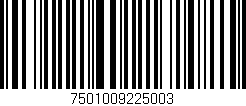 Código de barras (EAN, GTIN, SKU, ISBN): '7501009225003'