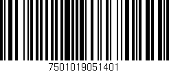 Código de barras (EAN, GTIN, SKU, ISBN): '7501019051401'
