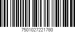 Código de barras (EAN, GTIN, SKU, ISBN): '7501027221780'