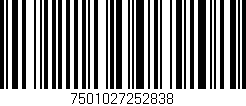 Código de barras (EAN, GTIN, SKU, ISBN): '7501027252838'