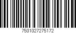 Código de barras (EAN, GTIN, SKU, ISBN): '7501027275172'