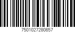 Código de barras (EAN, GTIN, SKU, ISBN): '7501027280657'