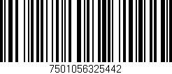 Código de barras (EAN, GTIN, SKU, ISBN): '7501056325442'