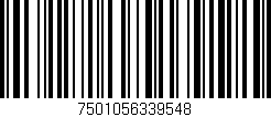 Código de barras (EAN, GTIN, SKU, ISBN): '7501056339548'