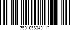 Código de barras (EAN, GTIN, SKU, ISBN): '7501056340117'