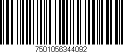 Código de barras (EAN, GTIN, SKU, ISBN): '7501056344092'