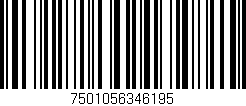 Código de barras (EAN, GTIN, SKU, ISBN): '7501056346195'