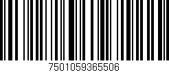 Código de barras (EAN, GTIN, SKU, ISBN): '7501059365506'