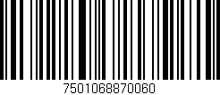 Código de barras (EAN, GTIN, SKU, ISBN): '7501068870060'