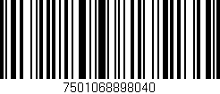 Código de barras (EAN, GTIN, SKU, ISBN): '7501068898040'