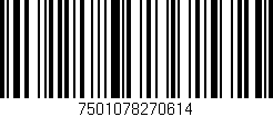 Código de barras (EAN, GTIN, SKU, ISBN): '7501078270614'