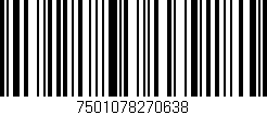 Código de barras (EAN, GTIN, SKU, ISBN): '7501078270638'