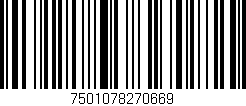 Código de barras (EAN, GTIN, SKU, ISBN): '7501078270669'