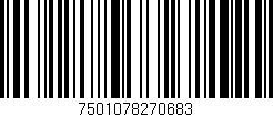 Código de barras (EAN, GTIN, SKU, ISBN): '7501078270683'