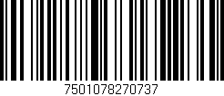 Código de barras (EAN, GTIN, SKU, ISBN): '7501078270737'