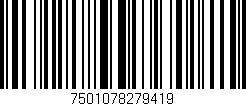Código de barras (EAN, GTIN, SKU, ISBN): '7501078279419'