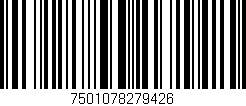 Código de barras (EAN, GTIN, SKU, ISBN): '7501078279426'