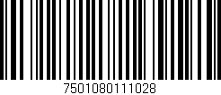 Código de barras (EAN, GTIN, SKU, ISBN): '7501080111028'